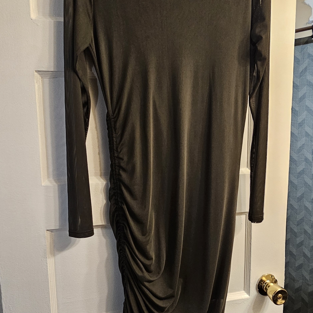 INC International Concepts Elegant Black Long Sleeve Dress